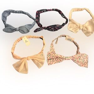 Baby Girl Cotton Headbands Bundle - 5 Headbands NEW WITH TAGS & NWOT Baby Gap Gy